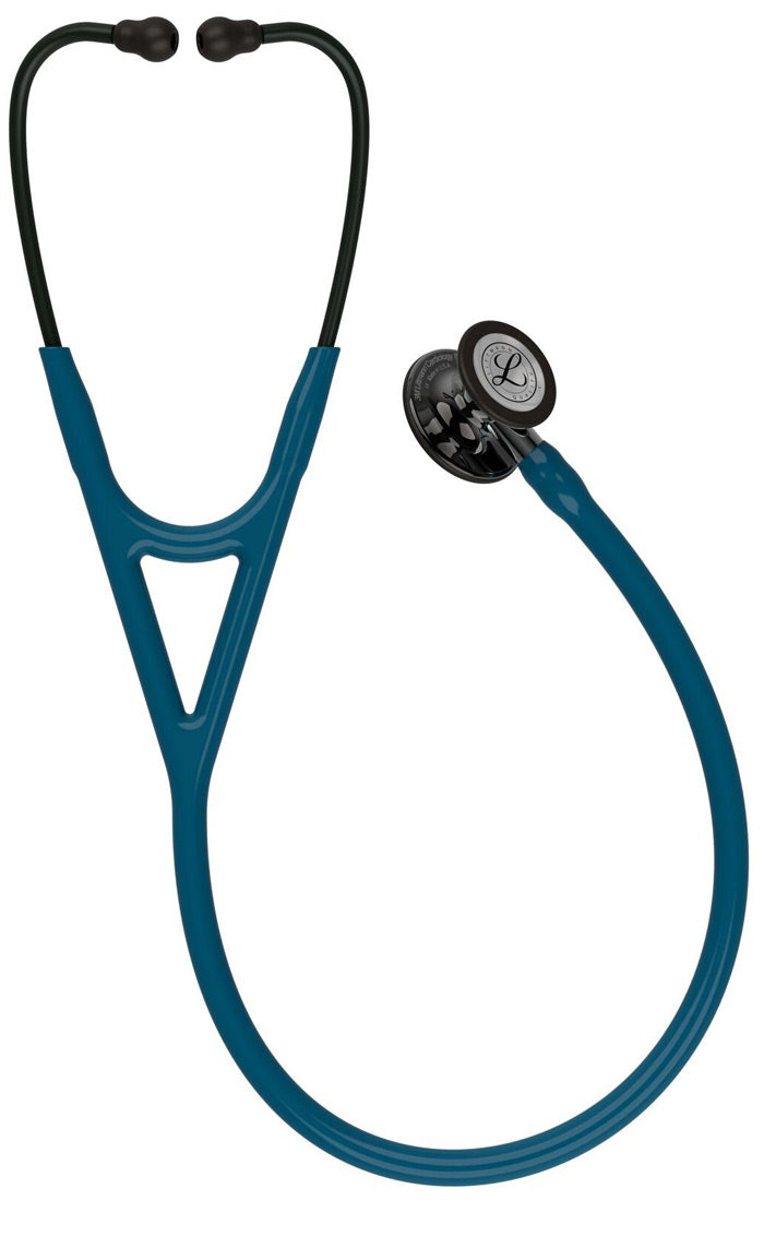 3M™ Littmann® Cardiology IV™ Stethoscope / Caribbean Blue Tube / High-Polish Smoke Chestpiece / Mirror Stem / Smoke Headset