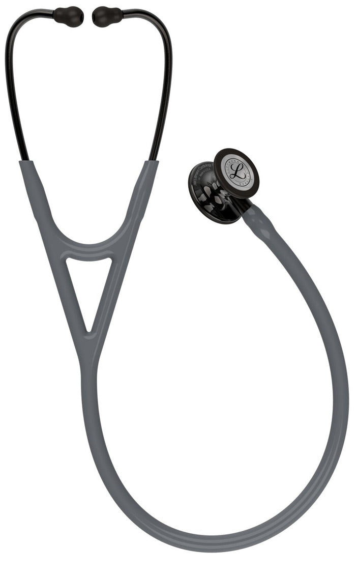 3M™ Littmann® Cardiology IV™ Stethoscope / Caribbean Blue Tube / Gray Tube / High-Polish Smoke Chestpiece / Smoke Stem / Smoke Headset