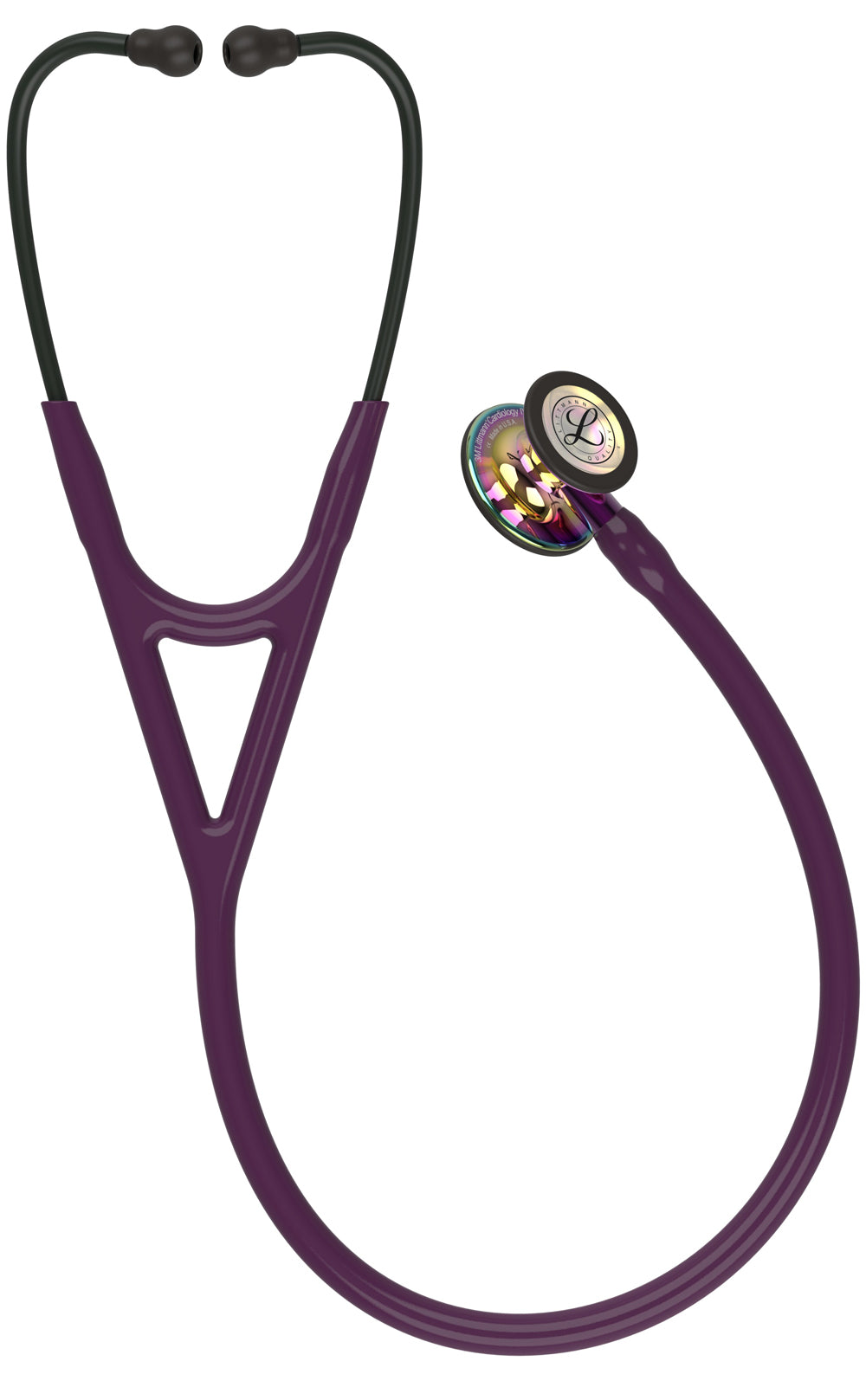 3M™ Littmann® Cardiology IV™ Stethoscope / Plum Tube / High-Polish Rainbow Chestpiece / Violet Stem / Black Headset