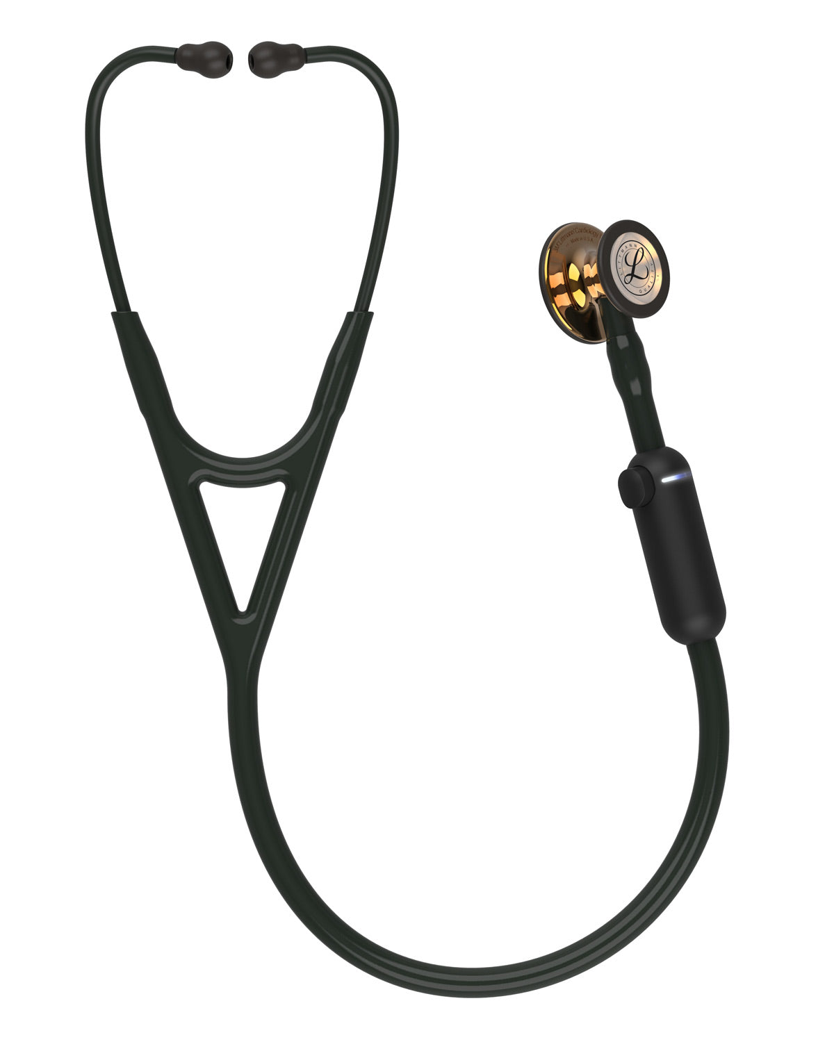 3M™ Littmann® Core Digital Stethoscope 27" / Black Tube / High-Polish Copper Chestpiece / Black Stem / Black Headset