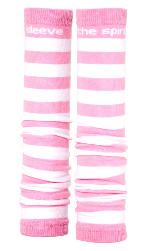 Med Sleeves by Prestige / Pink & White Stripes