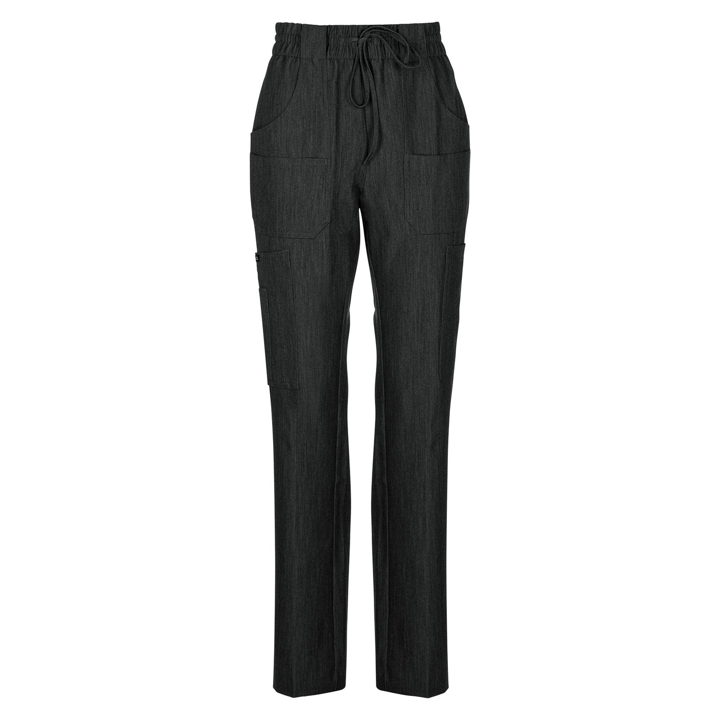 Antimicrobial Mary High Waist 6 pocket Cargo Pants By Wozo  XXS-5XL / Black