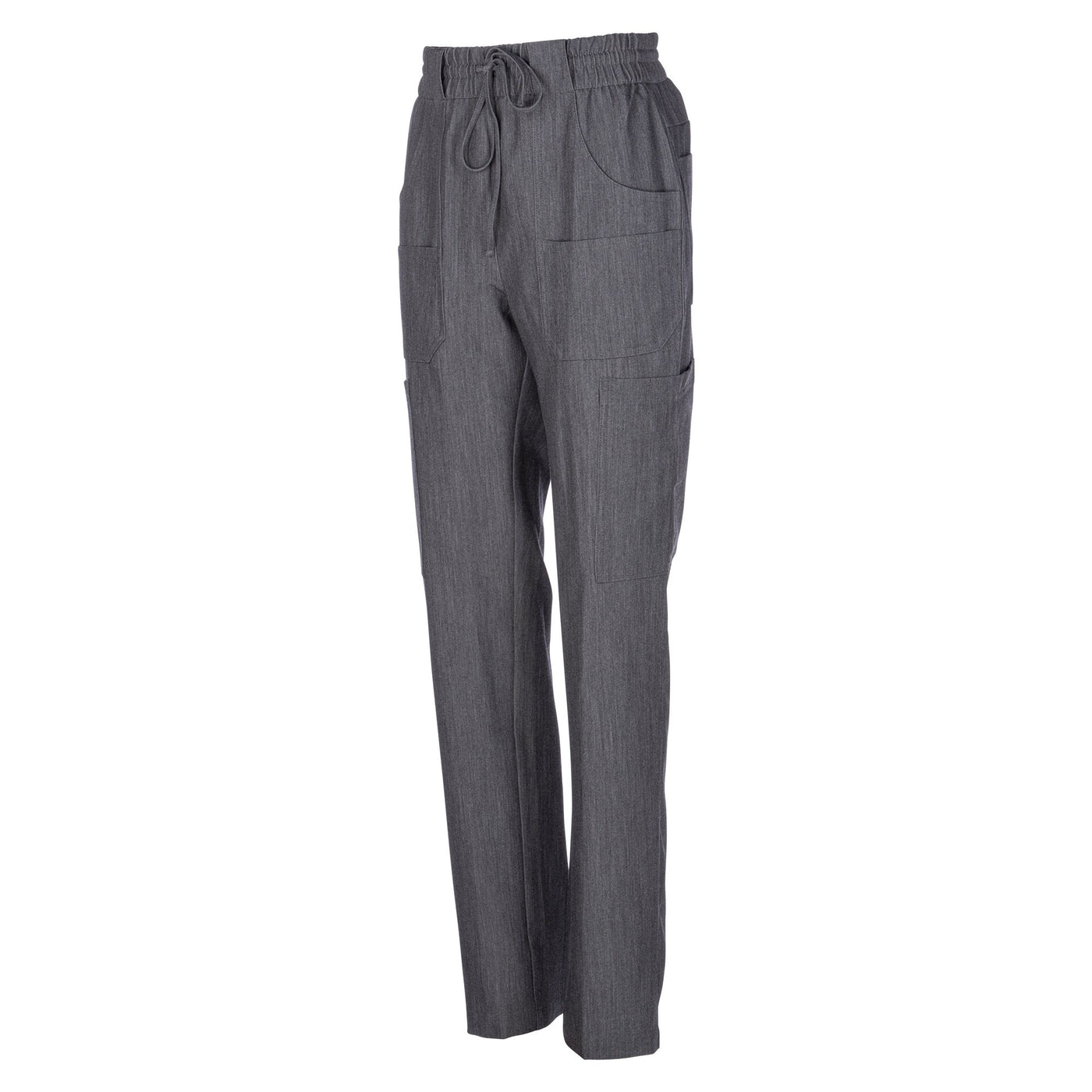 Antimicrobial Mary High Waist 6 pocket Cargo Pants By Wozo XXS-5XL / Grey