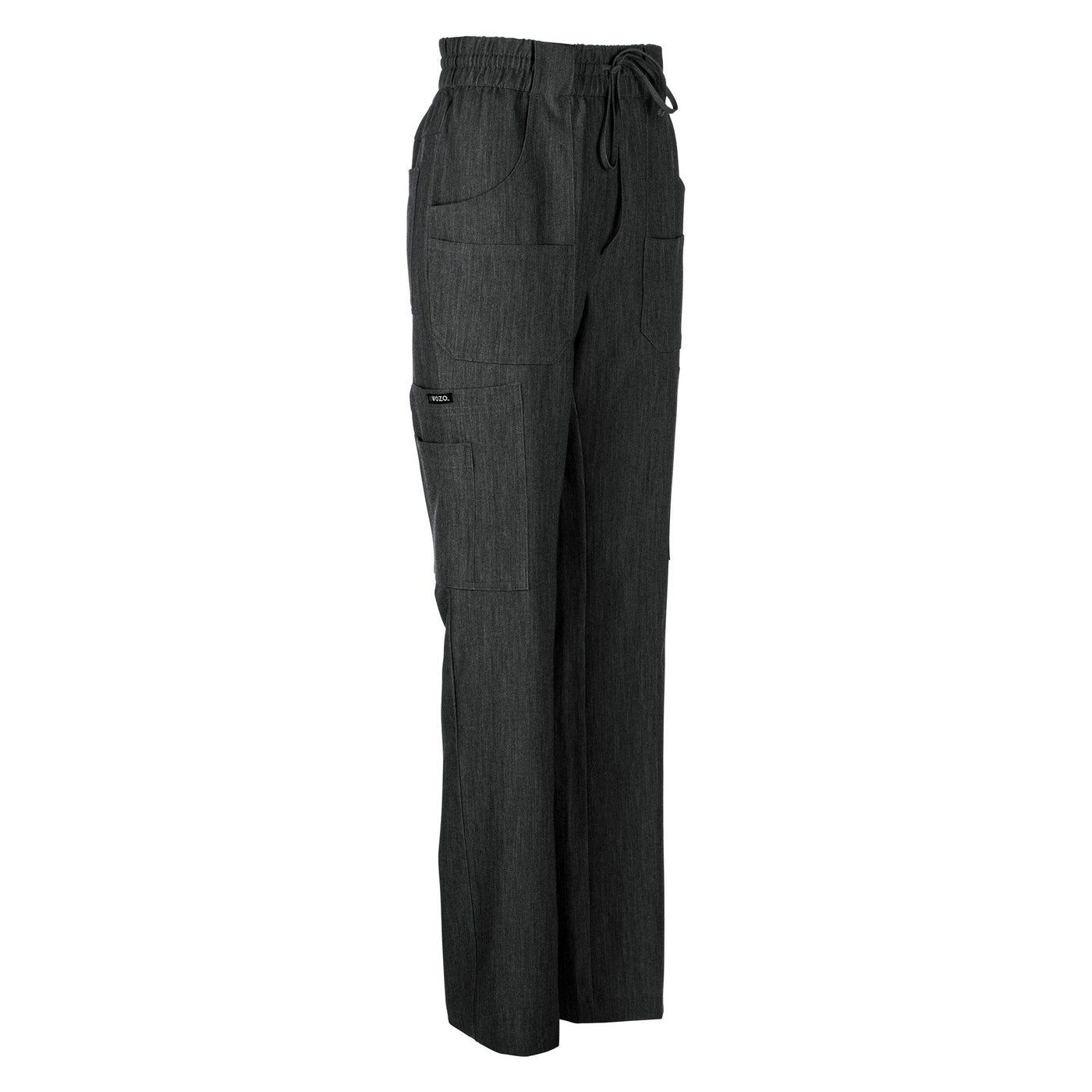 Antimicrobial Mary High Waist 6 pocket Cargo Pants By Wozo  XXS-5XL / Black