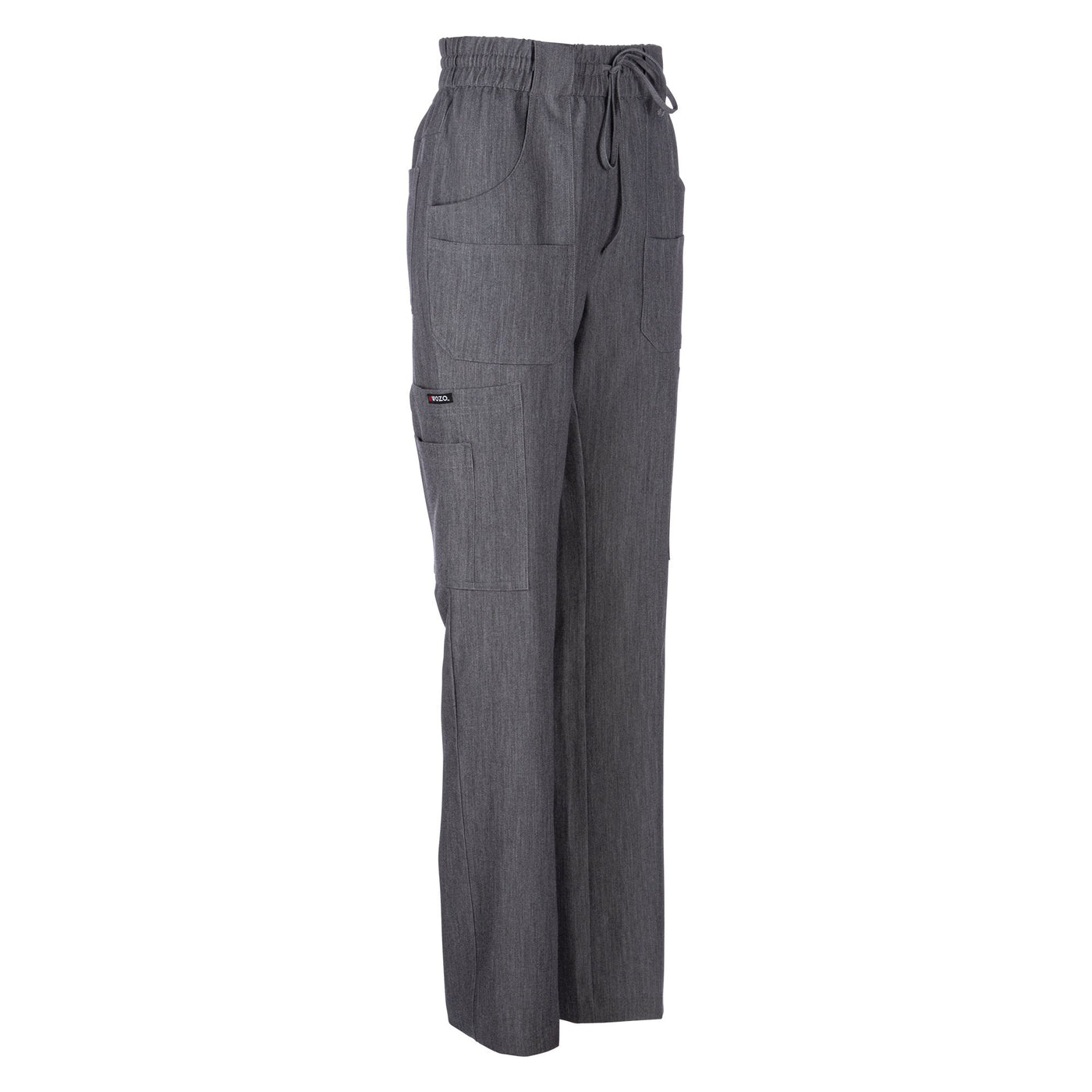 Antimicrobial Mary High Waist 6 pocket Cargo Pants By Wozo XXS-5XL / Grey