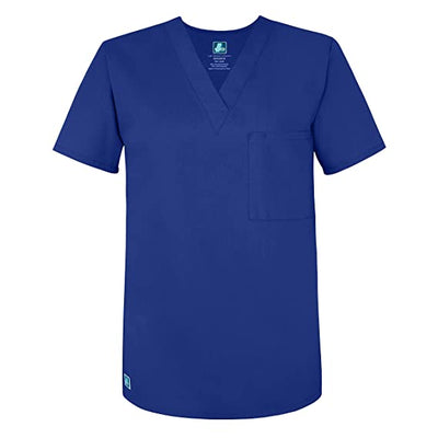 Unisex V Neck Tunic 1 Pocket By Adar XXS-5XL / ROYAL BLUE