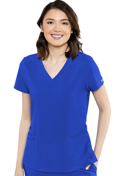 Austin 5 pocket Breathable Scrub Top by Med Couture XS-3XL / Royal Blue