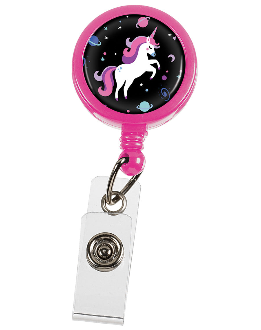 Rtracteze™ ID Holder by Prestige /  Unicorns Black On Pink