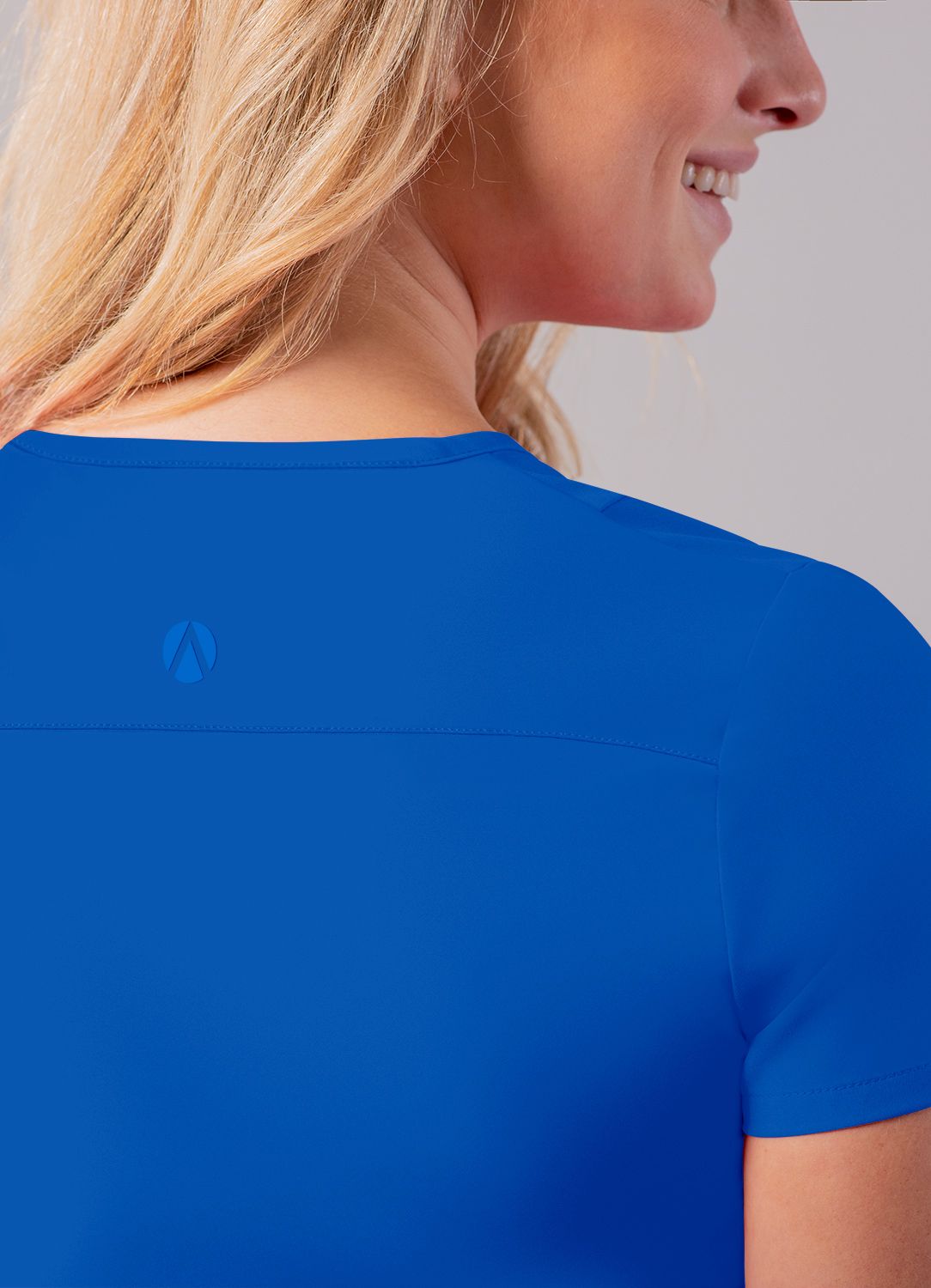 Addition Women's Notched V-neck Top by Adar XXS-3XL / ROYAL BLUE