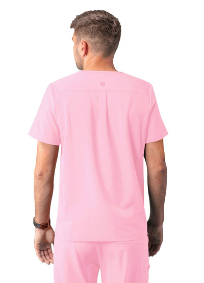 Addition Men's Classic V-Neck Top by Adar XXS-3XL / Soft Pink