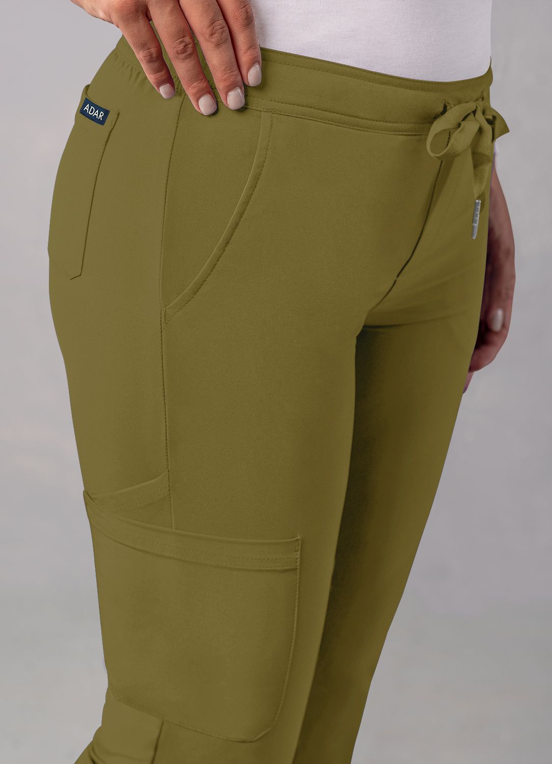 Addition Women's Skinny Leg Cargo Pant  by Adar (Petite) XXS-3XL / Martini Olive
