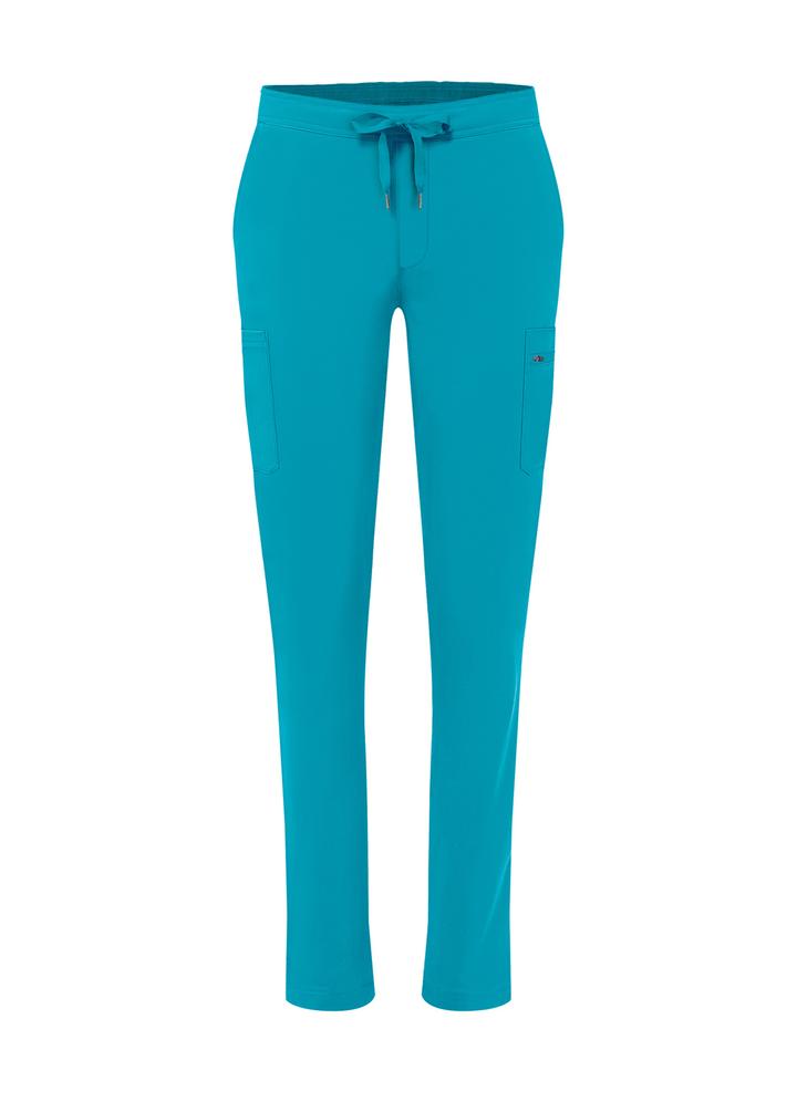 Addition Women's Skinny Leg Cargo Pant  by Adar (Regular) XXS-3XL / TEAL BLUE