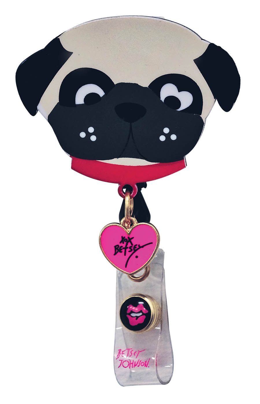 Betsey Retractable Badges Pug by KOI