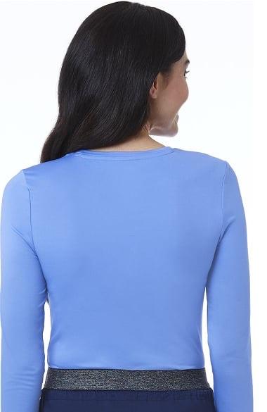 Women's Basic Long Sleeve Underscrub Tee XXS-3X by Maevn-Caribbean Blue