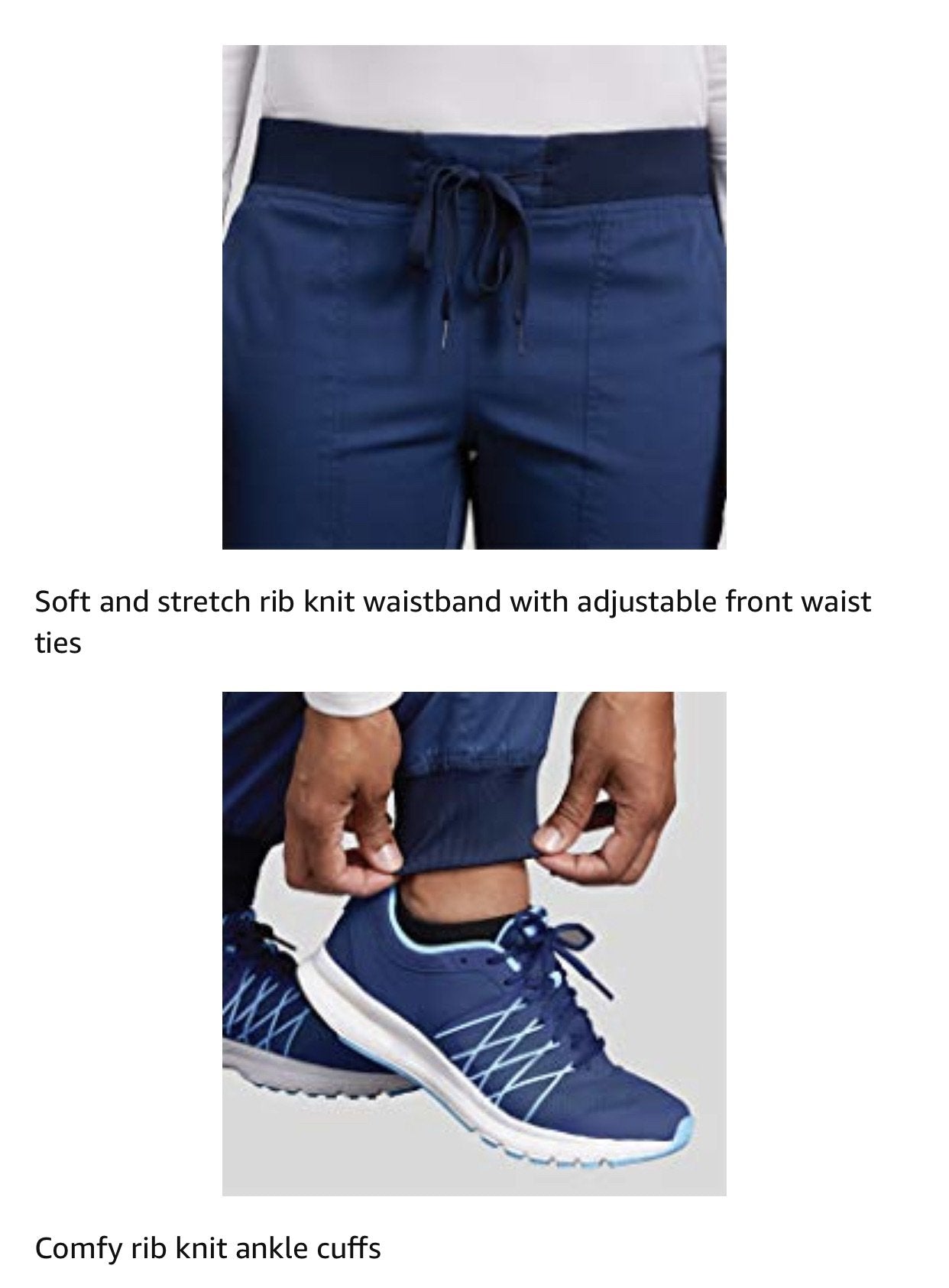 Med Couture Jogger Yoga Scrubs Pants (Regular) XS-3XL  / PEWTER