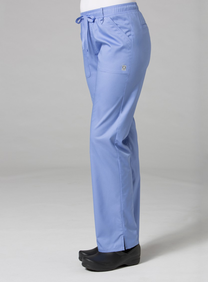 Full Elastic Zipper Pocket Cargo Pant by Maevn XS-L / CEIL BLUE