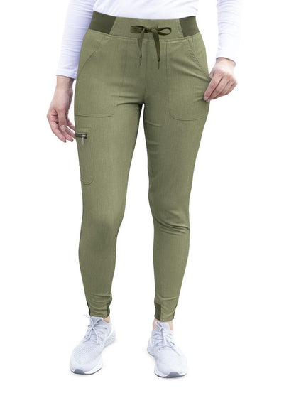 Pro Heather Collection Jogger Scrub Pant by Adar XS-3XL (Tall) / HEATHER  OLIVE