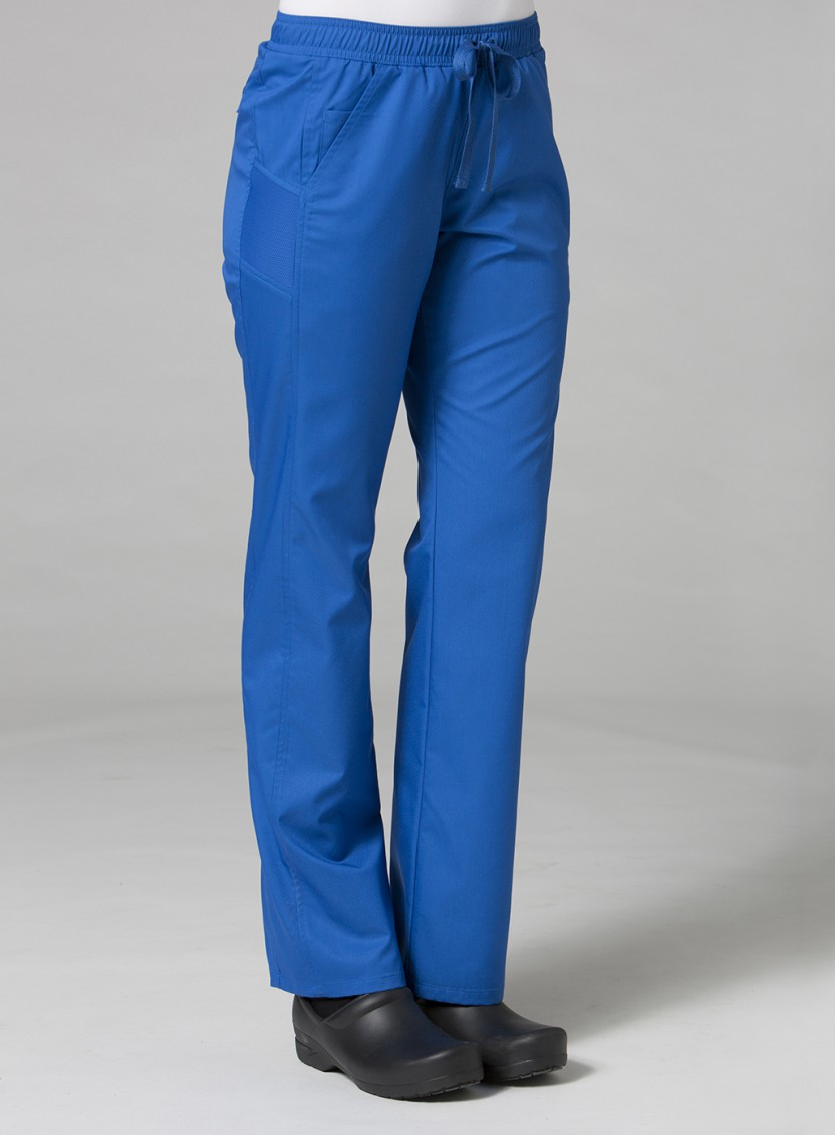 Sporty Mesh Panel Pant by Maevn / ROYAL BLUE