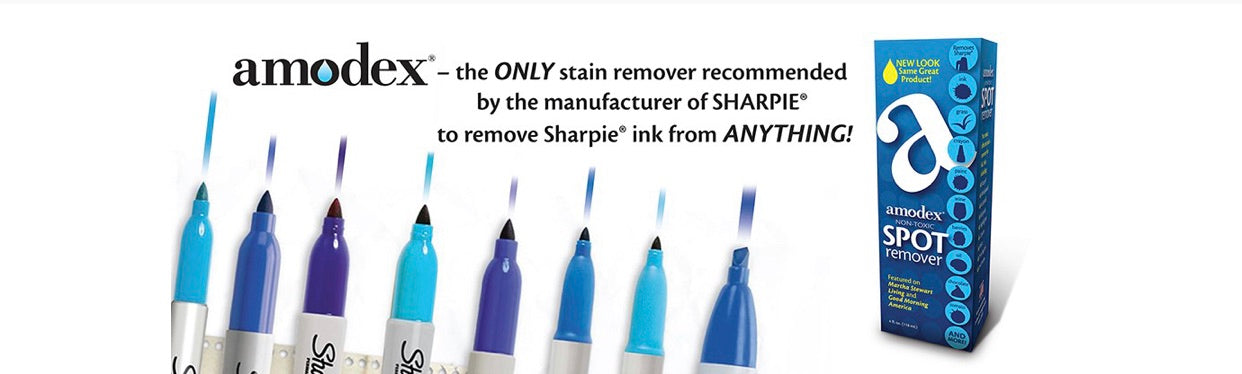 Amodex Ink and Stain Remover – Cleans Marker, Ink, Crayon, Pen, Makeup from Furniture, Skin, Clothing, Fabric, Leather - 30 ml