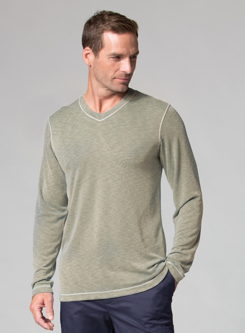 Men’s Long Sleeve Modal Tee by Maevn / TAUPE