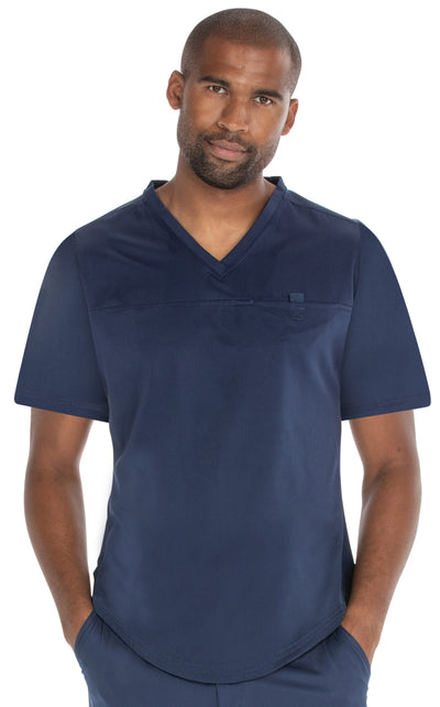 Kevin - Comfort V-Neck Top By MediChic XS-3X / Navy