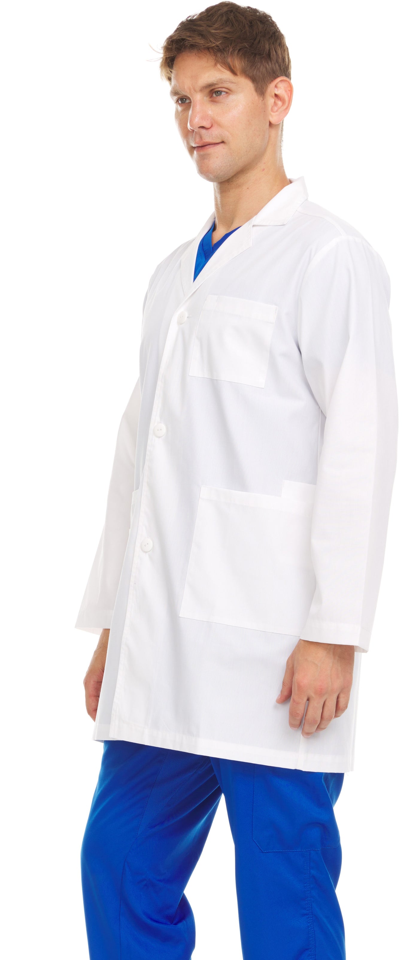 Avery - MediLab Unisex Lab Coat By MediChic XS-3X / White