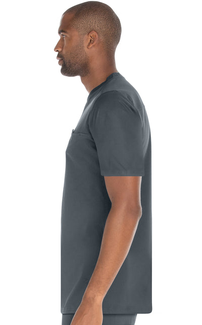 Kevin - Comfort V-Neck Top By MediChic XS-3X / Pewter