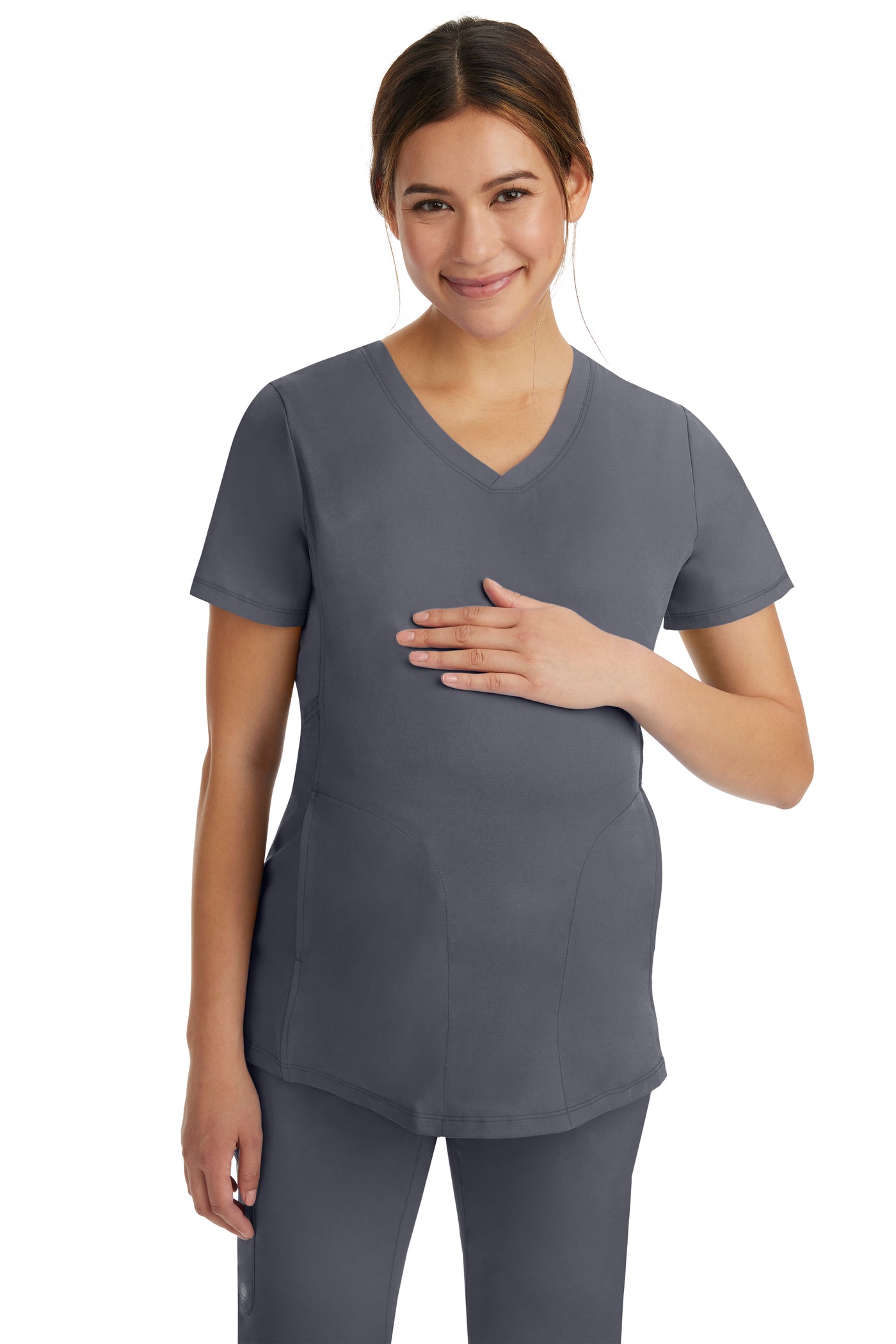 MILA MATERNITY TOP by Healing Hands XXS-5XL/ PEWTER